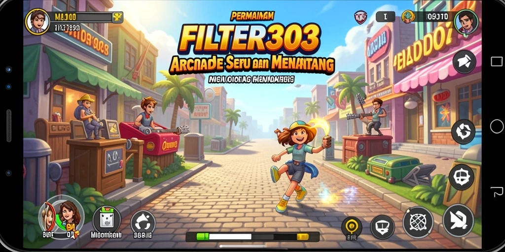 Tampilan gameplay FILTER303 yang penuh aksi dan tantangan menarik.