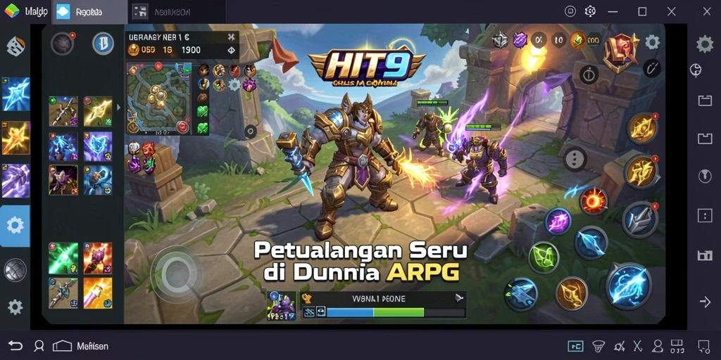 Tangkapan layar gameplay HIT9 yang menampilkan aksi pertempuran mendebarkan.