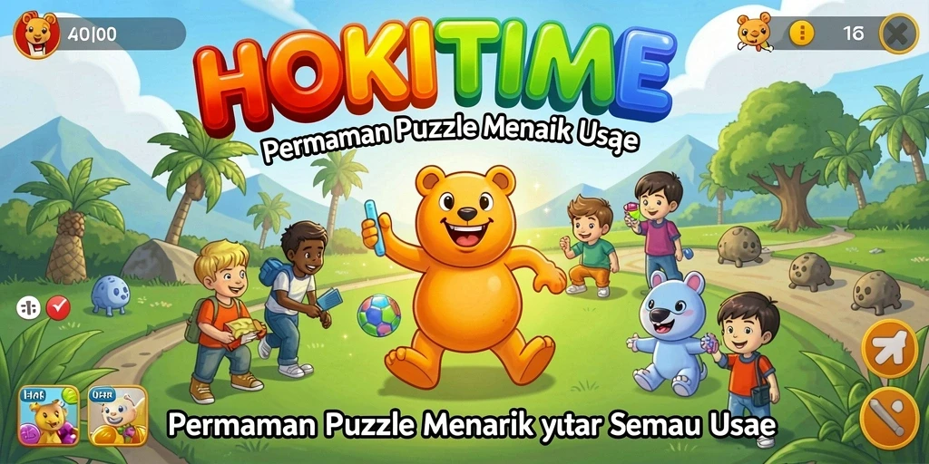 Gameplay Puzzle HOKITIME yang menantang dan menarik.
