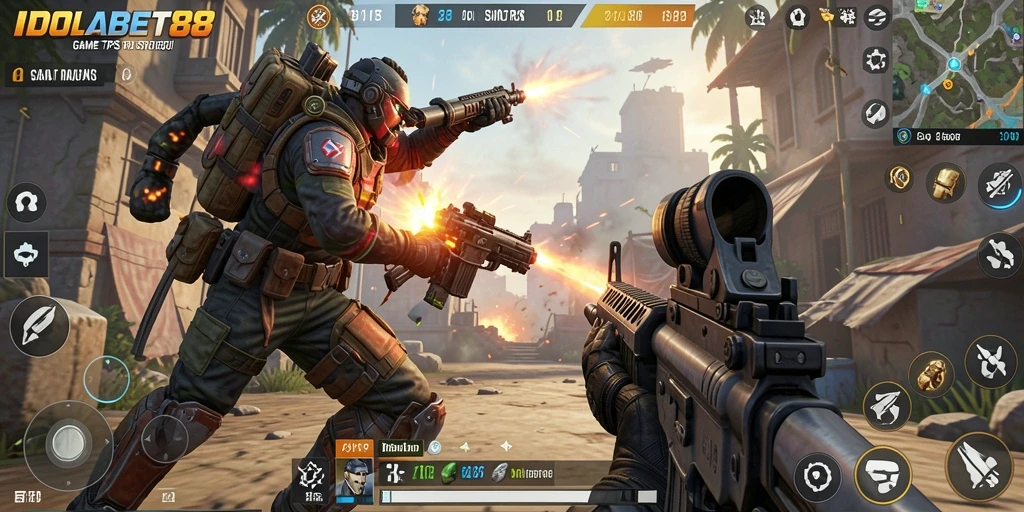 Tampilan gameplay <strong>IDOLABET88</strong> yang menegangkan dengan aksi pertarungan yang seru.
