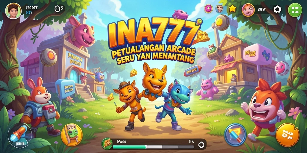 Screenshot menunjukkan aksi seru gameplay INA777 yang menantang di level arcade.