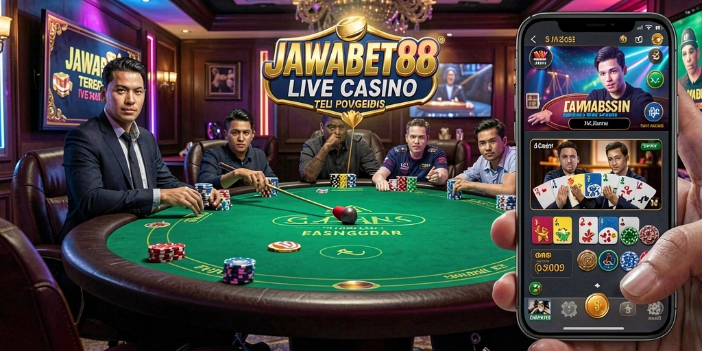 Gameplay Live Casino JAWABET88 yang penuh aksi dan interaksi.