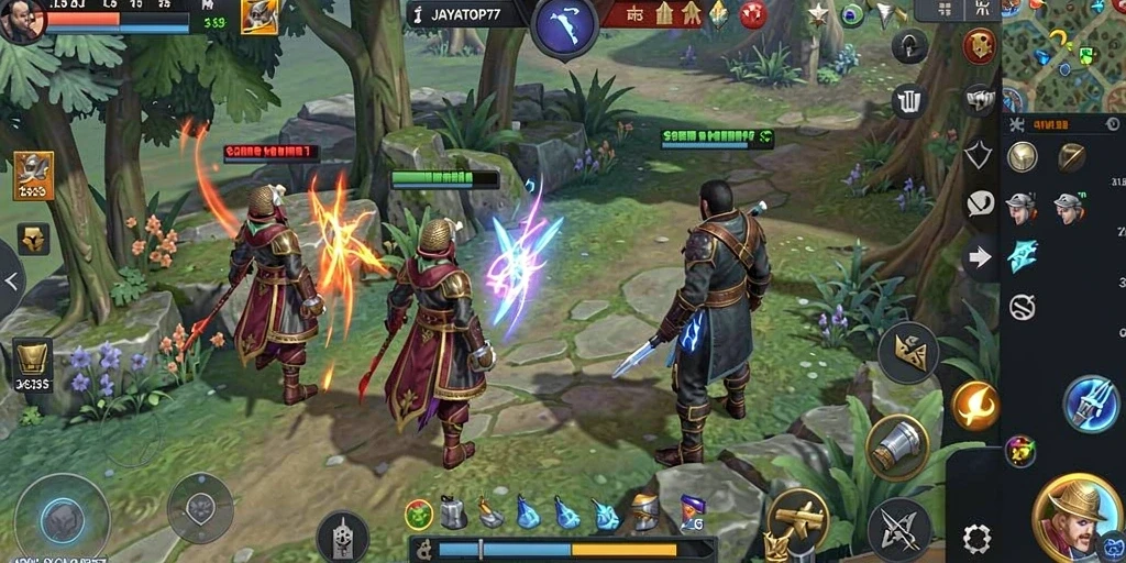 Tampilan grafik JAYATOP77 yang menakjubkan saat gameplay.