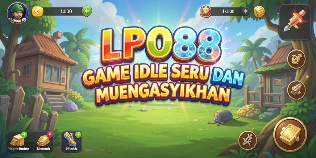 LPO88 gameplay menunjukkan karakter-karakter Idle yang sedang bertarung.
