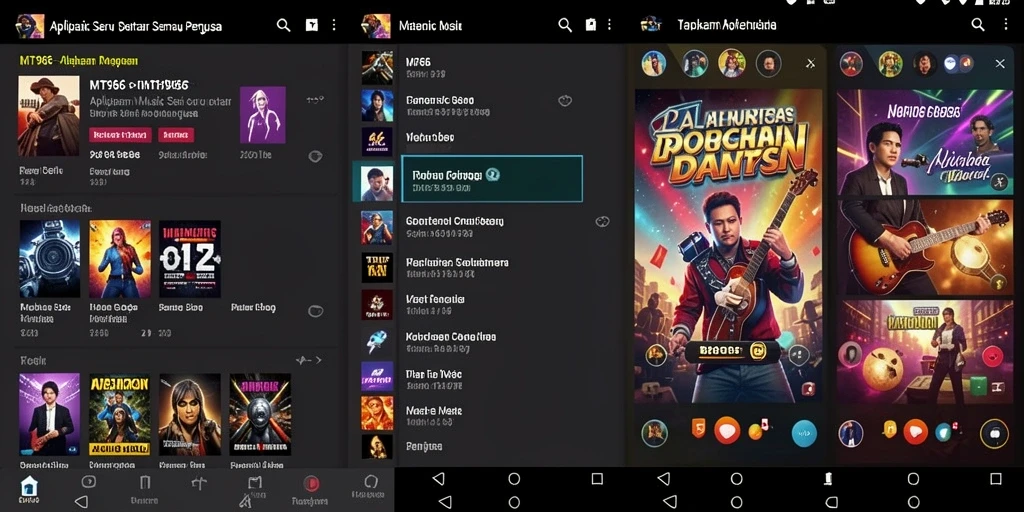Tampilan screenshot menunjukkan pengalaman seru bermain musik di MT966.