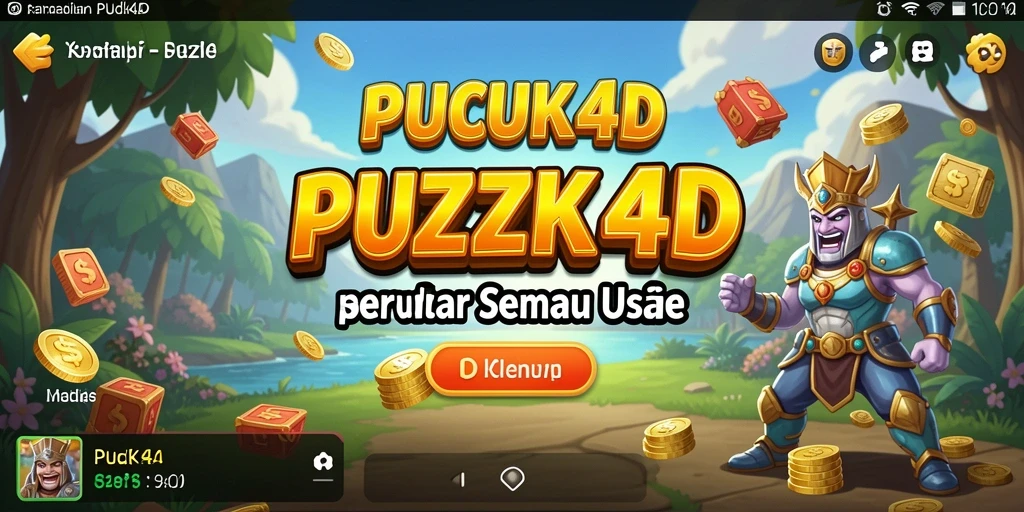 Screenshot utama PUCUK4D menampilkan gameplay Puzzle yang menarik.