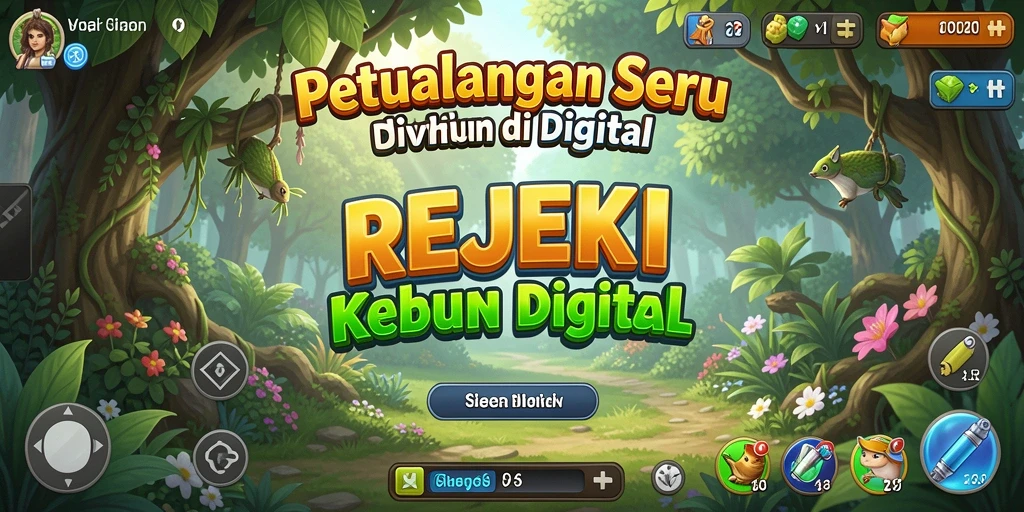 Gameplay seru dan penuh warna dari REJEKI saat bertani.