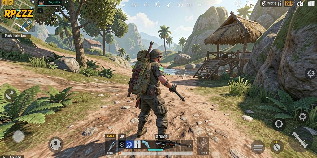 Tampilan menarik dari gameplay Open World RPZZZ yang memukau.
