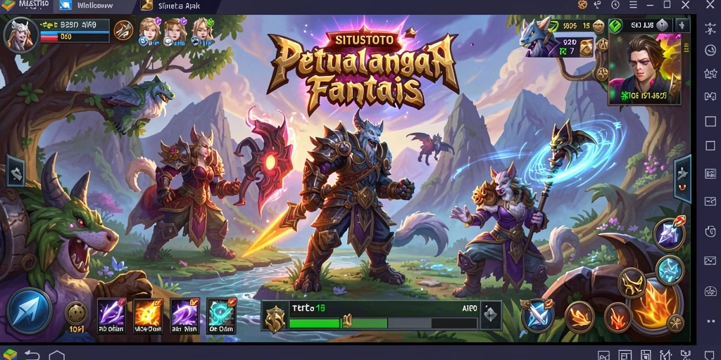 Tampilkan gameplay mendebarkan dari SITUSTOTO dengan aksi pertempuran epik.