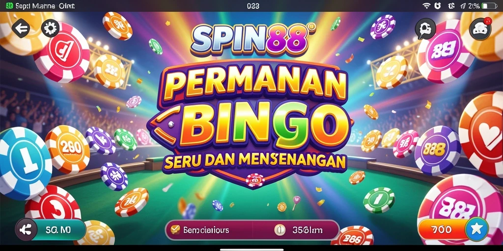 Screenshot gameplay SPIN88 yang menampilkan suasana permainan Bingo yang menyenangkan.