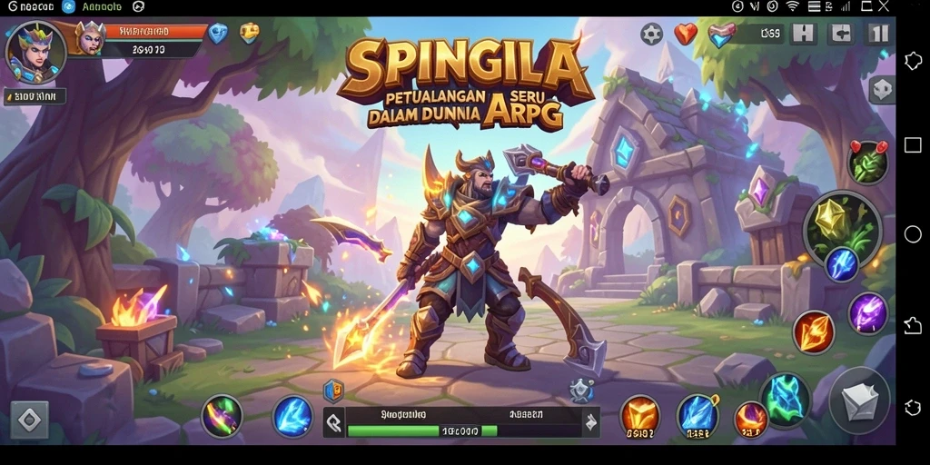 Tampilan gameplay SPINGILA yang menampilkan aksi seru dan petualangan tak terduga.