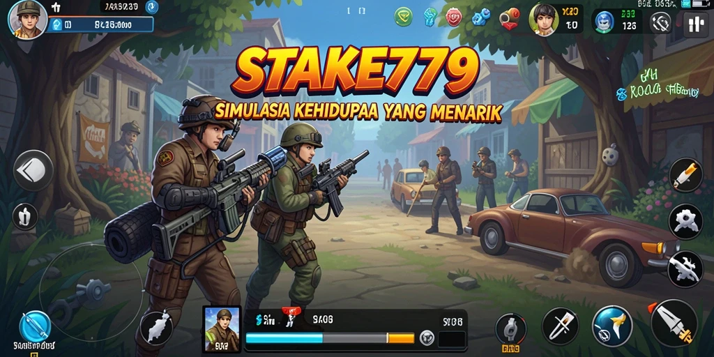 Menampilkan momen seru dalam gameplay Simulation STAKE779.
