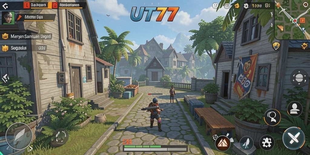 Gameplay menarik UT77 dengan tampilan warna-warni.