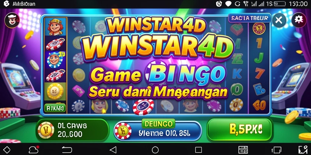 Tampilan gameplay seru dalam WINSTAR4D yang menunjukkan aksi Bingo.
